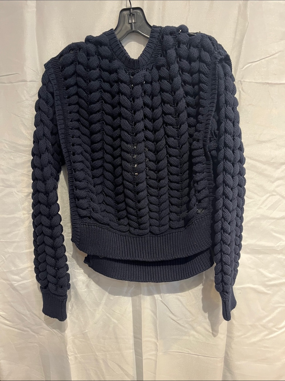 KBB by KAHLANA Women’s Chunky Knit Sweater DARK NAVY - Picture 3 of 7